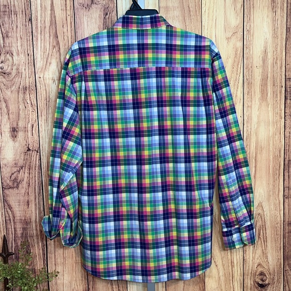 Men's Multicolor Plaid Shirt - Picture 7 of 10